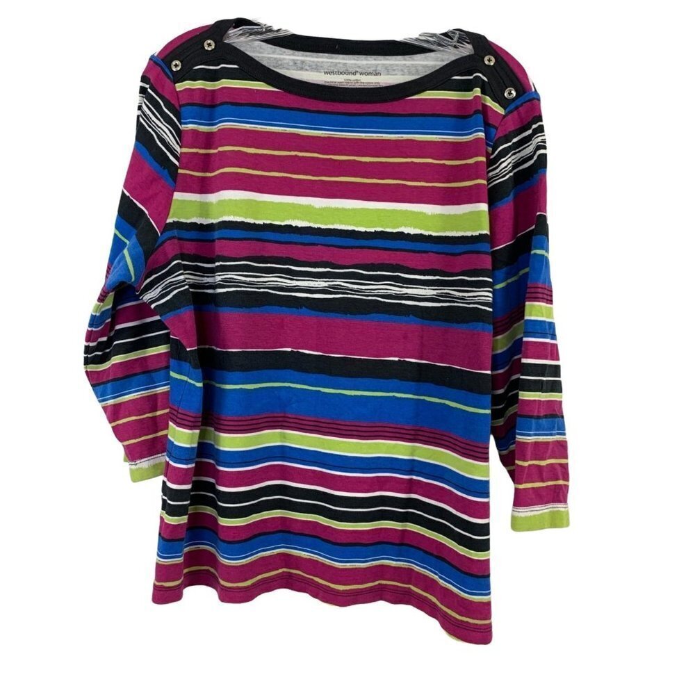 Westbound Women's Multicolored Stripped Top